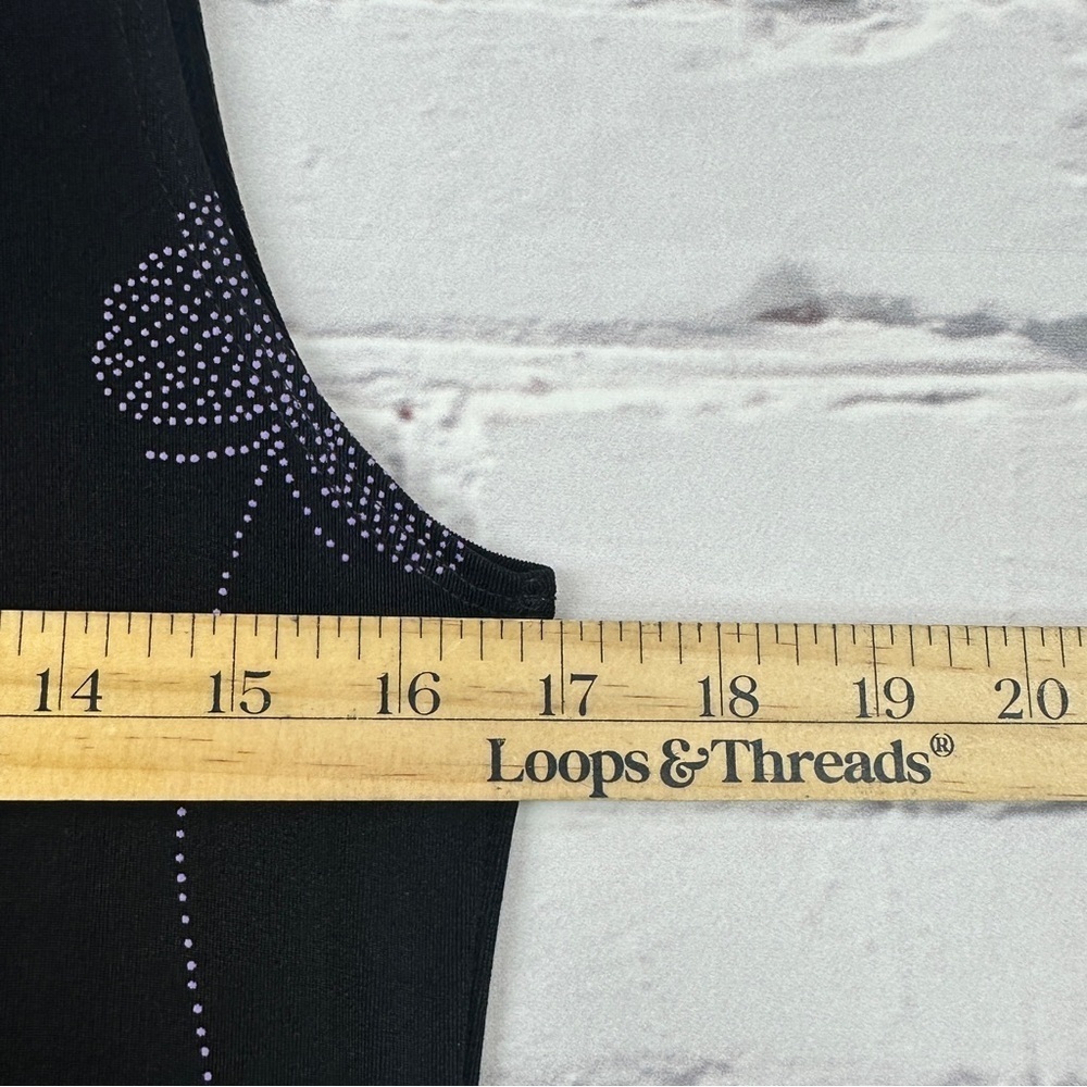 Vtg Teddi Y2k Tank Slip Mini Dress Sz 6 Butterfly Black Purple Whimsygoth Fairy - Picture 7 of 8